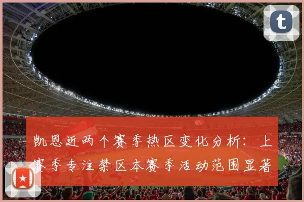 凯恩近两个赛季热区变化分析：上赛季专注禁区本赛季活动范围显著扩大